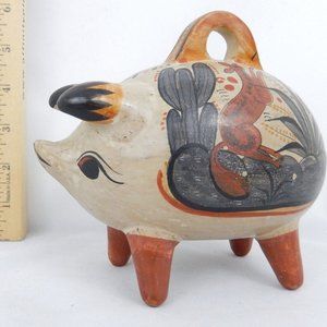 Vintage Hand-Painted Piggy Bank